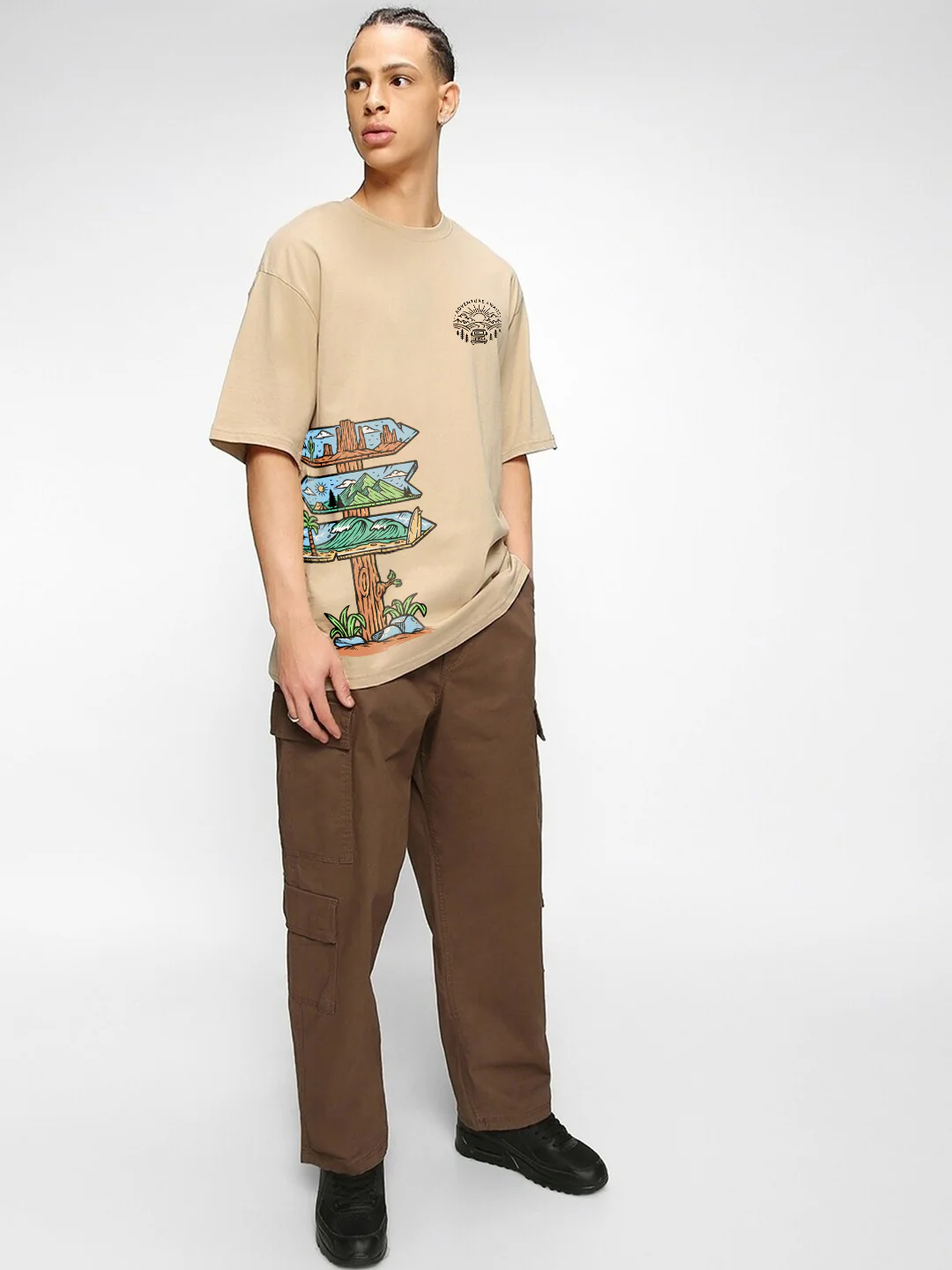 Adventure Awaits Oversized T-Shirt - Image 3