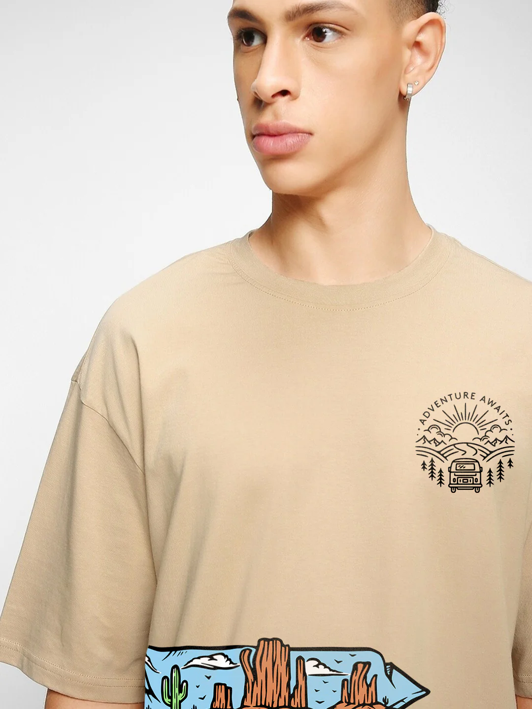 Adventure Awaits Oversized T-Shirt - Image 4