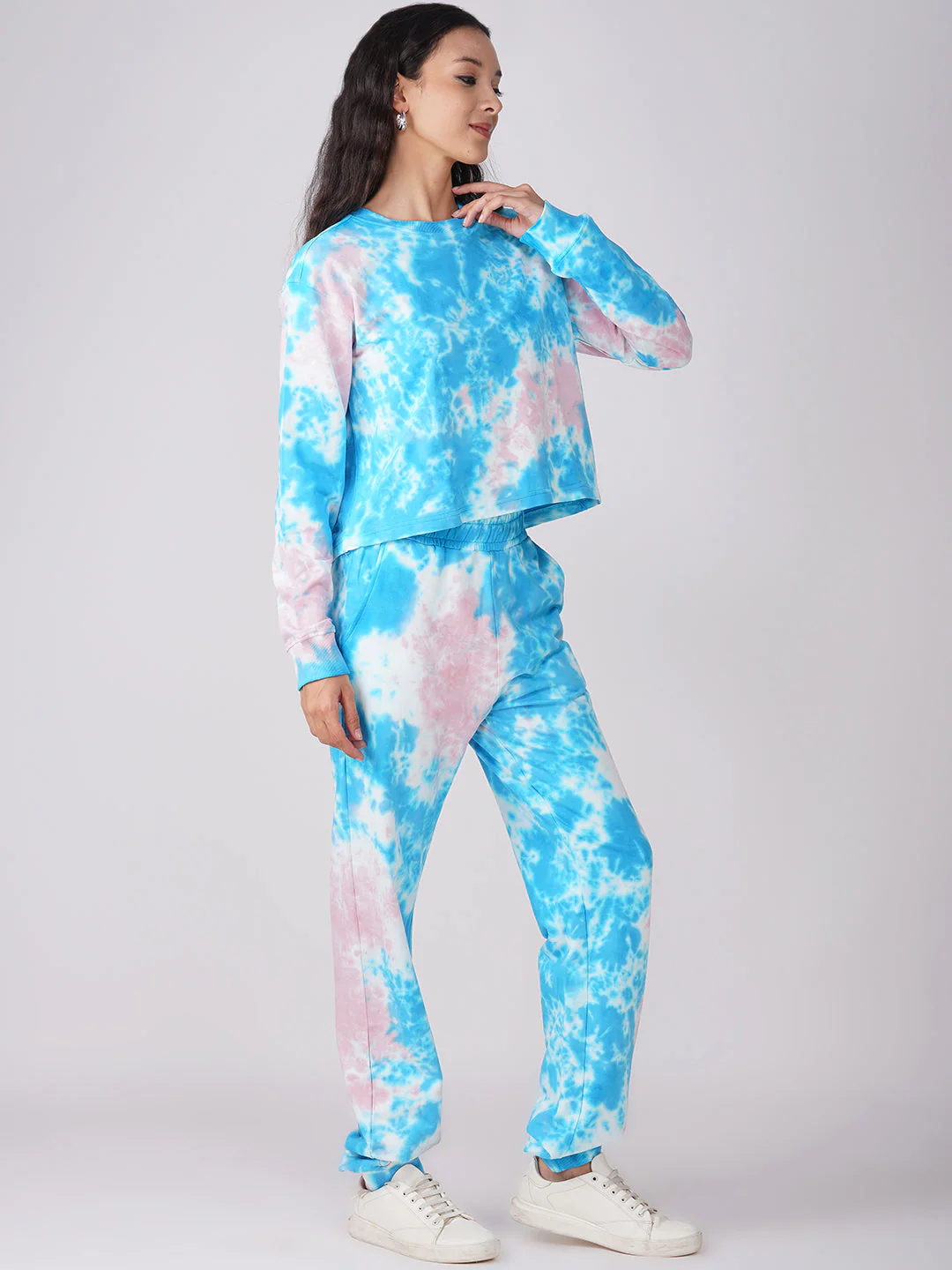 Women's Aqua with Pastel Pink Coords - Image 3