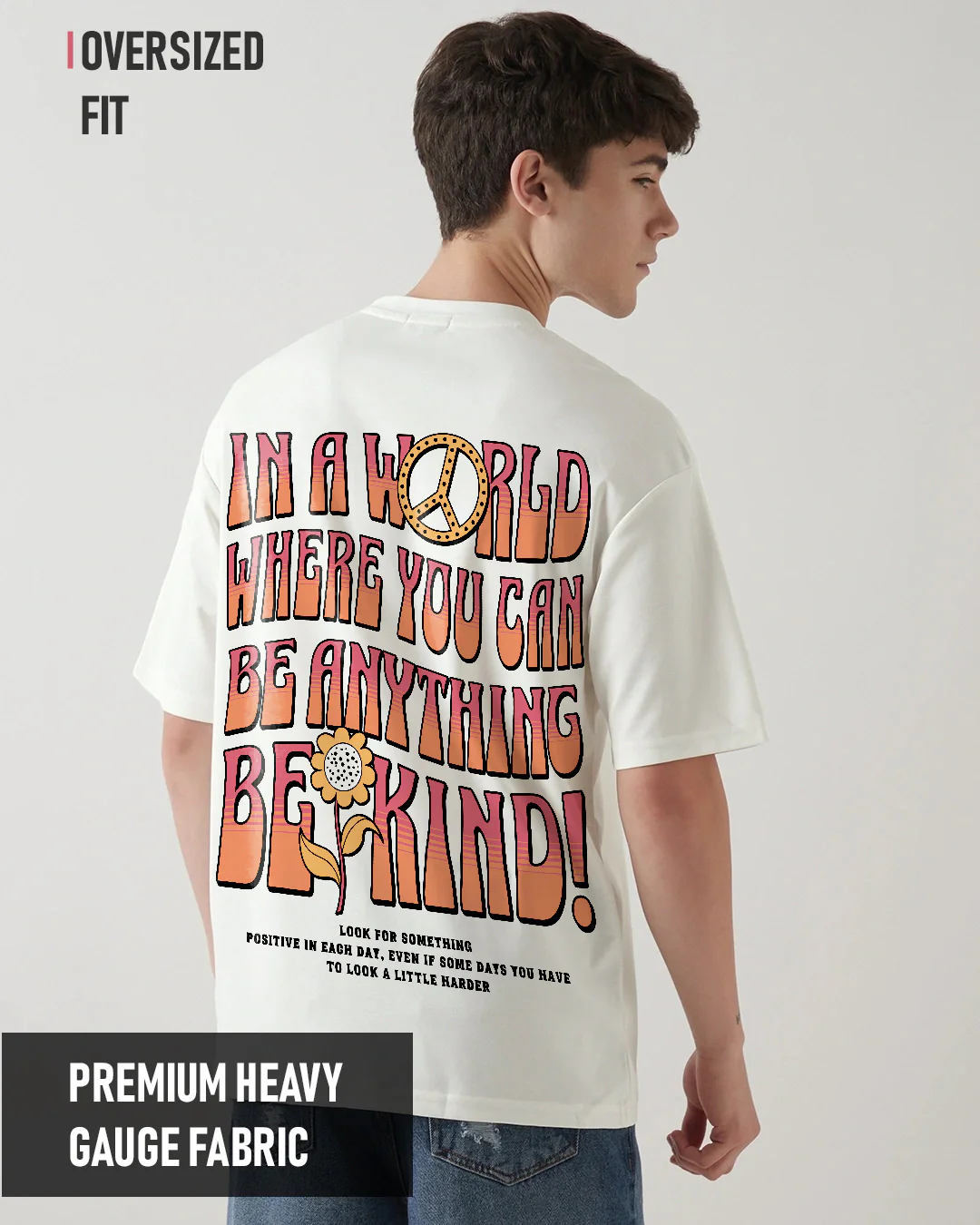 Be Kind Oversized T-Shirt - Off White