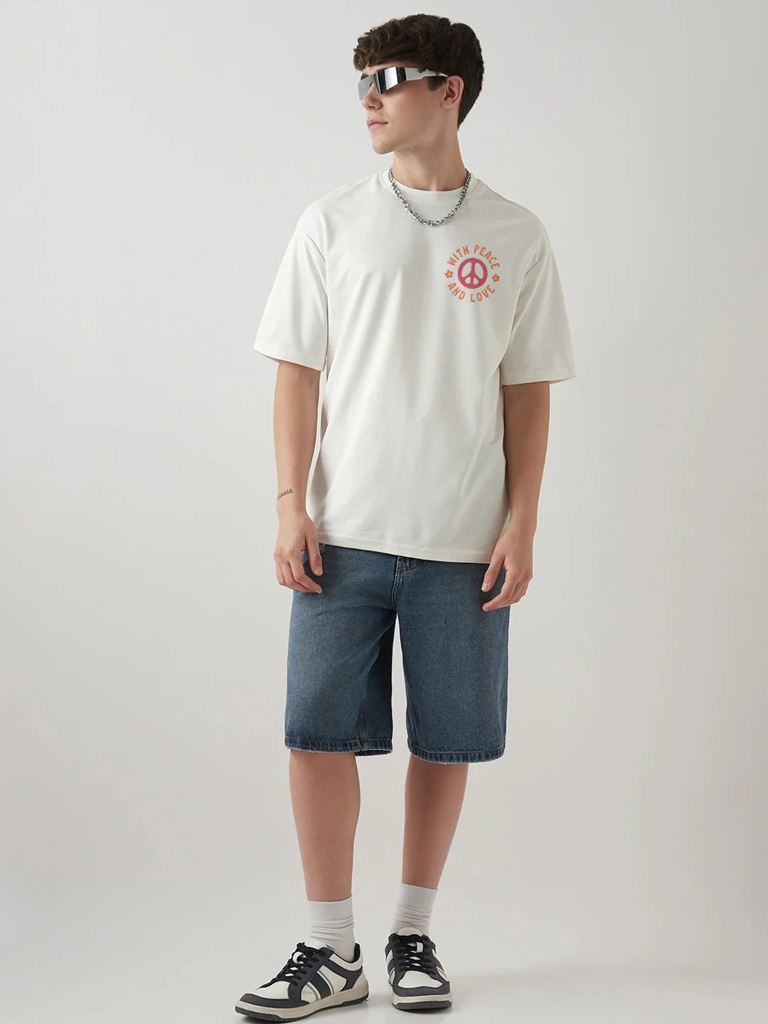 Be Kind Oversized T-Shirt - Off White - Image 2