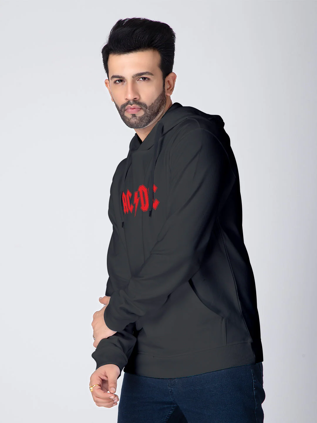 AC DC Hoodie - Black - Image 4
