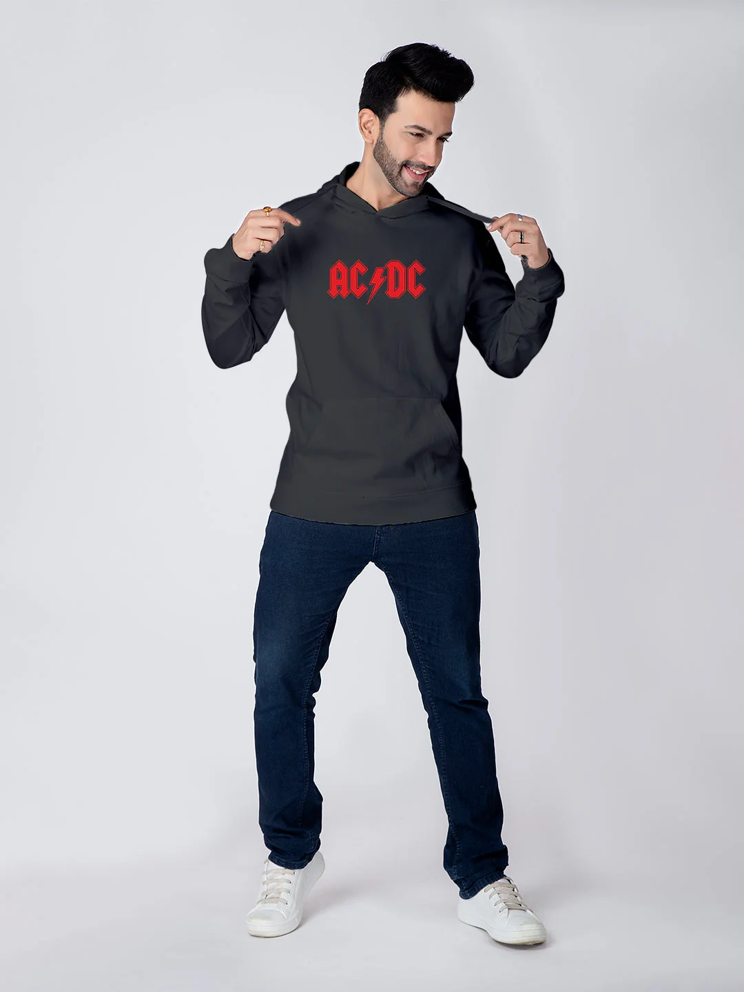 AC DC Hoodie - Black - Image 5