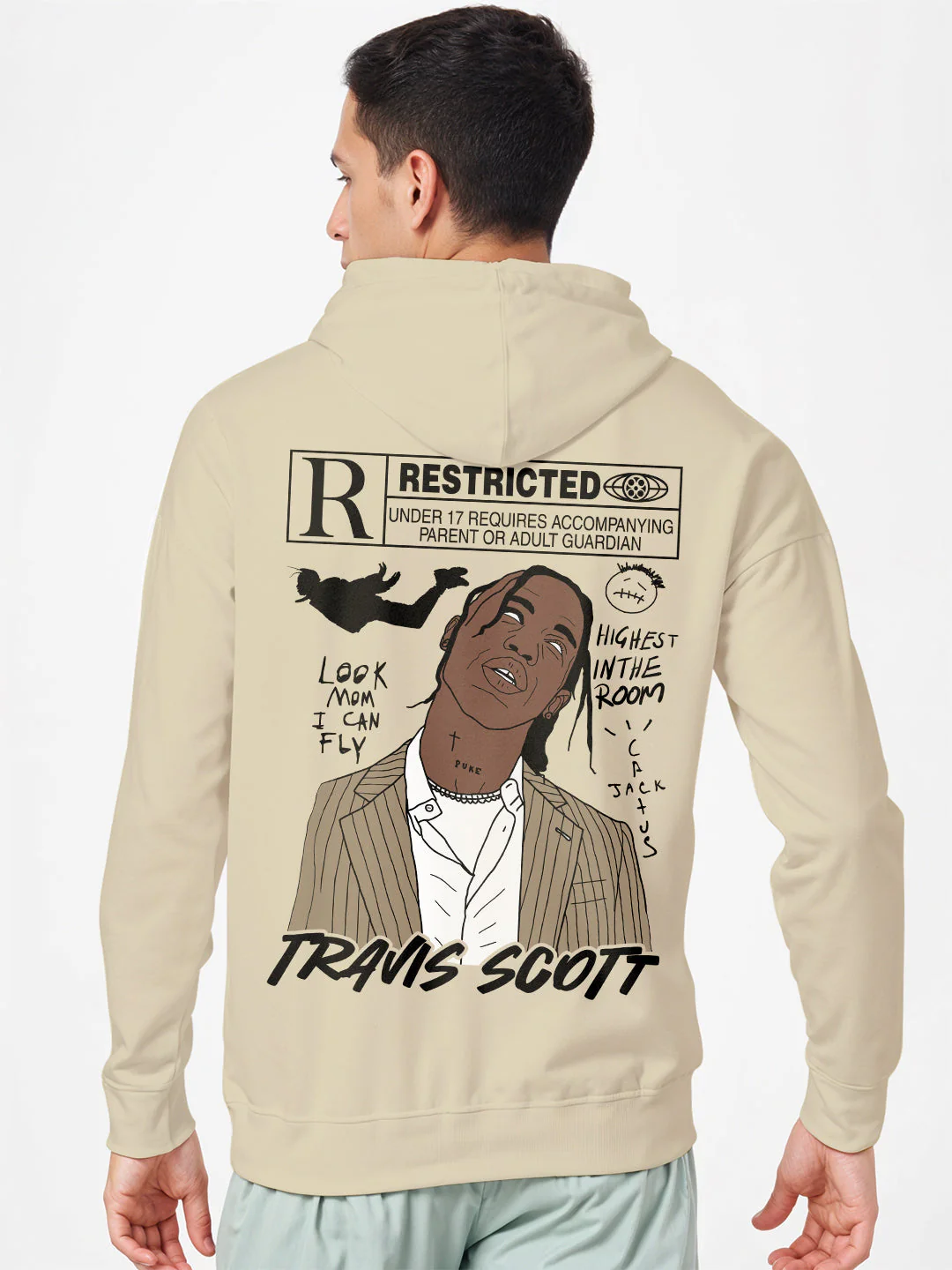 Astro World Hoodie - Beige - Image 2