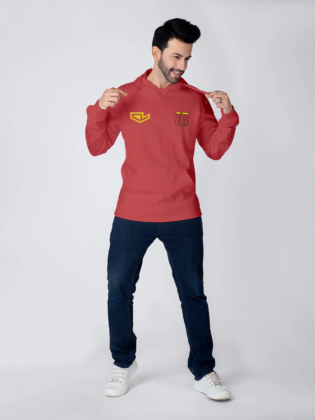 Charles Leclarc F1 Hoodie - Red - Image 6