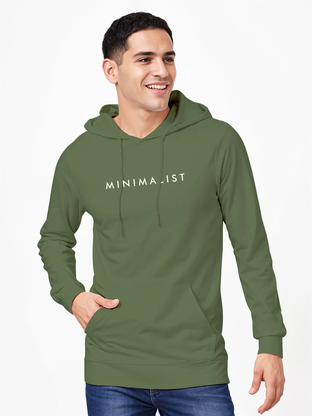 Minimalist Hoodie - Olive Green