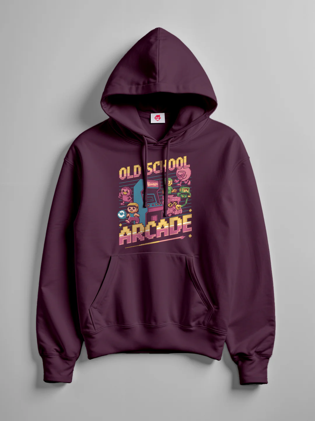 Old School Hoodie - Maroon