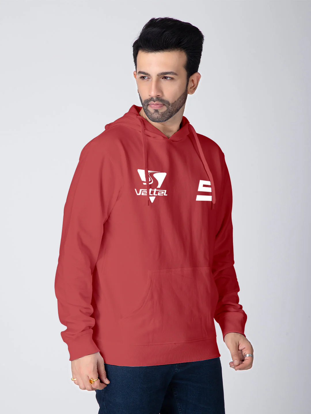 Sebastian Vettal Hoodie - Red - Image 4