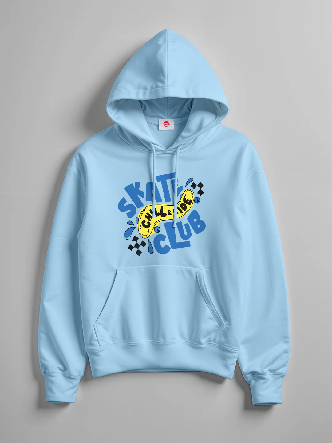 Skate Club Hoodie - Sky Blue