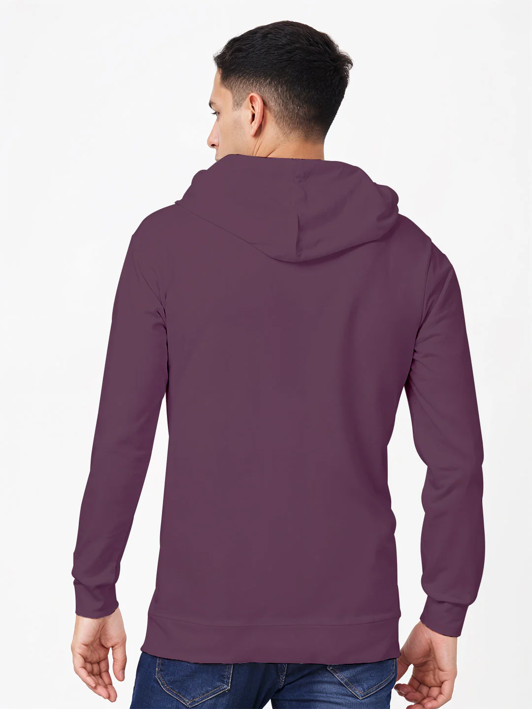Think Positive Hoodie - Maroon - Image 2