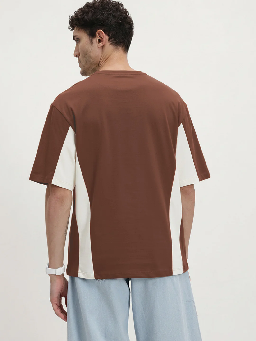 Impossible Oversized T- Shirt - Brown & Off White - Image 2