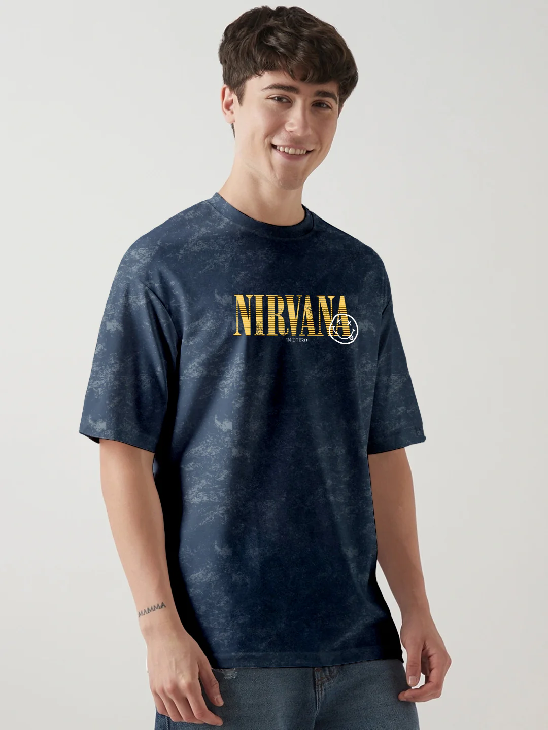 Nirvana Acid Wash Oversized T-Shirt - Image 2