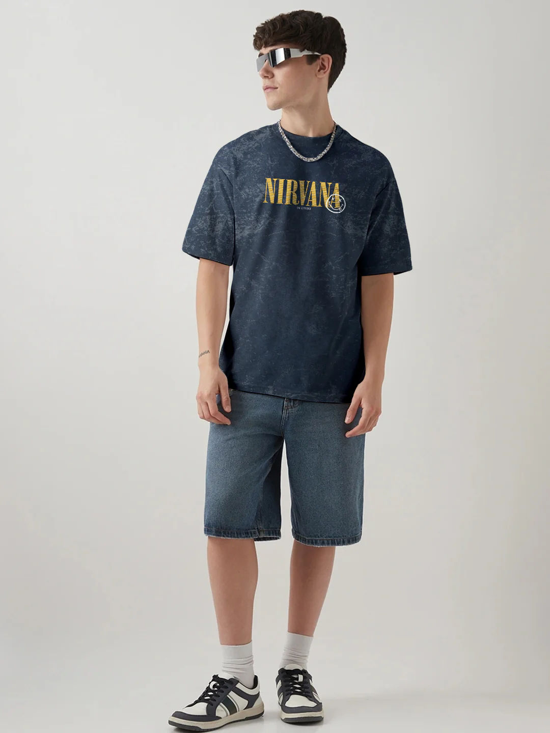Nirvana Acid Wash Oversized T-Shirt - Image 4