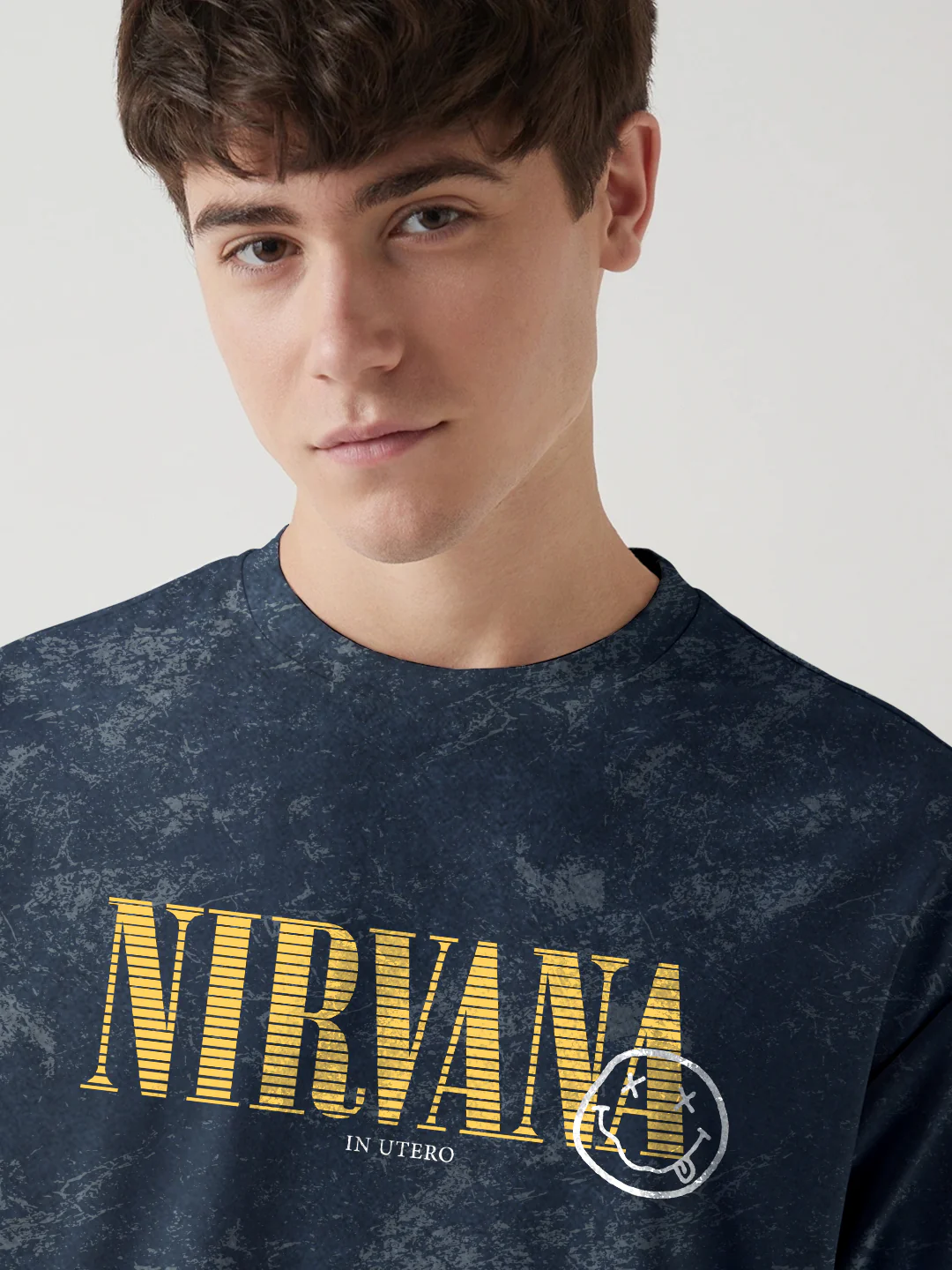 Nirvana Acid Wash Oversized T-Shirt - Image 5