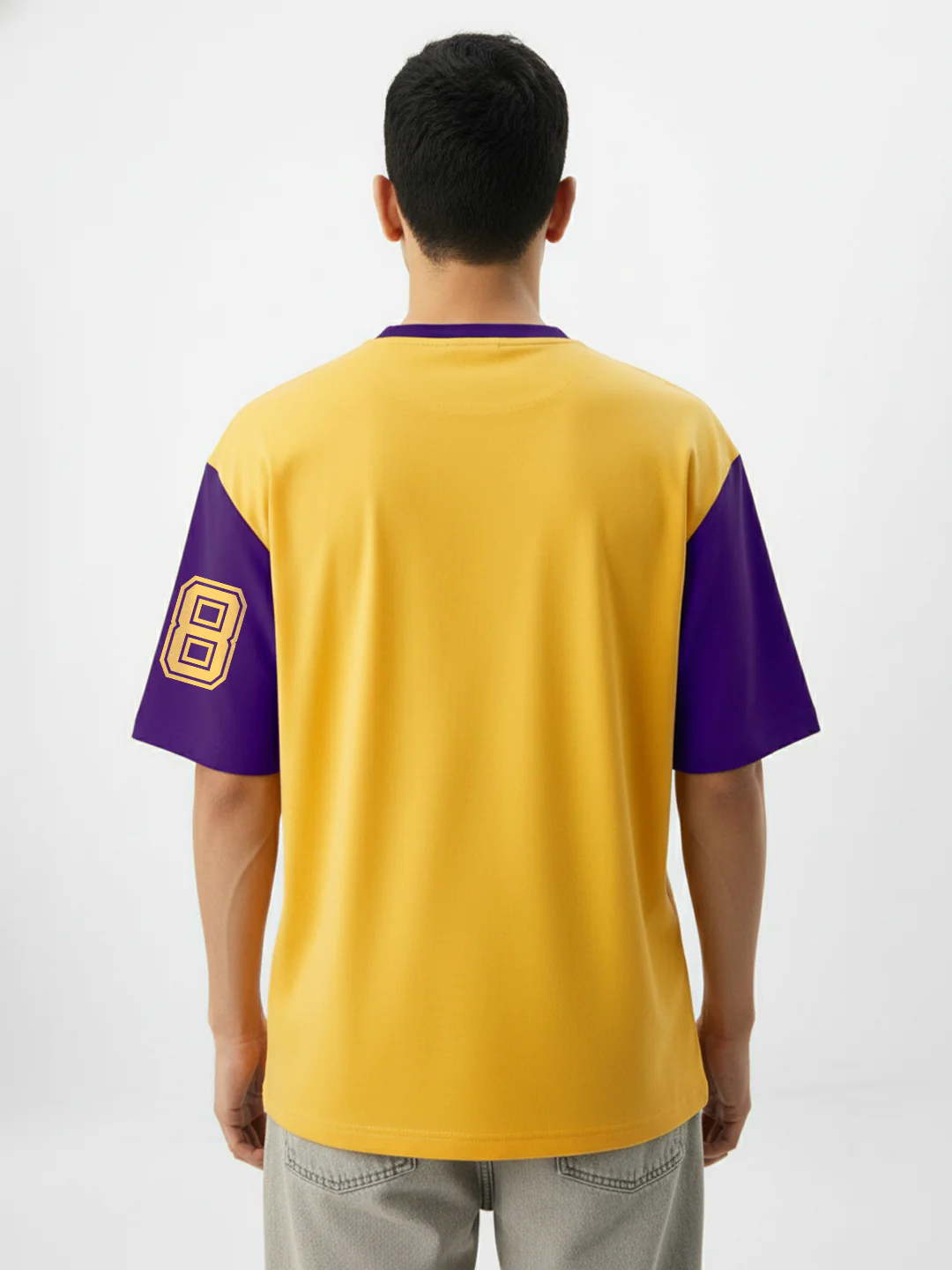 Cm OG Oversized T-Shirt - Yellow & Purple - Image 2