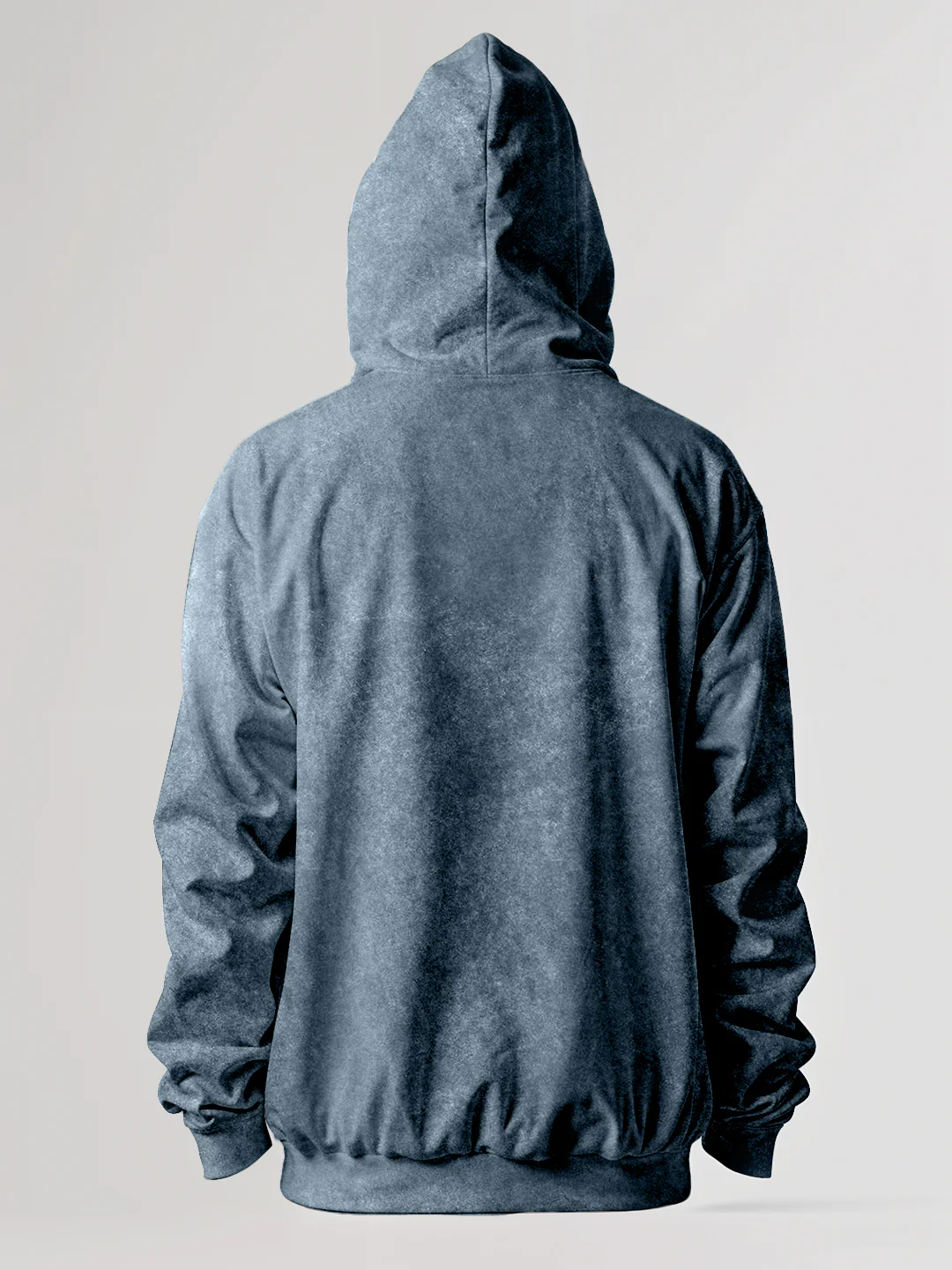 Plain Steel Grey Acid Wash Oversized Hoodie - Image 2