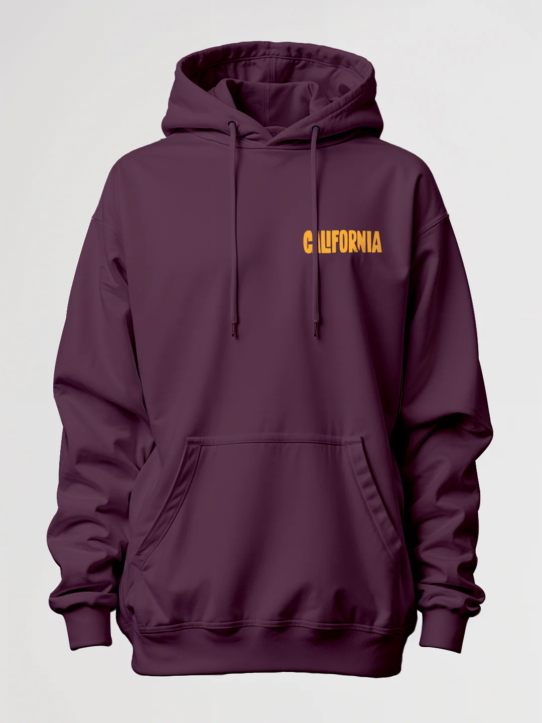 California Oversized Hoodie - Wine