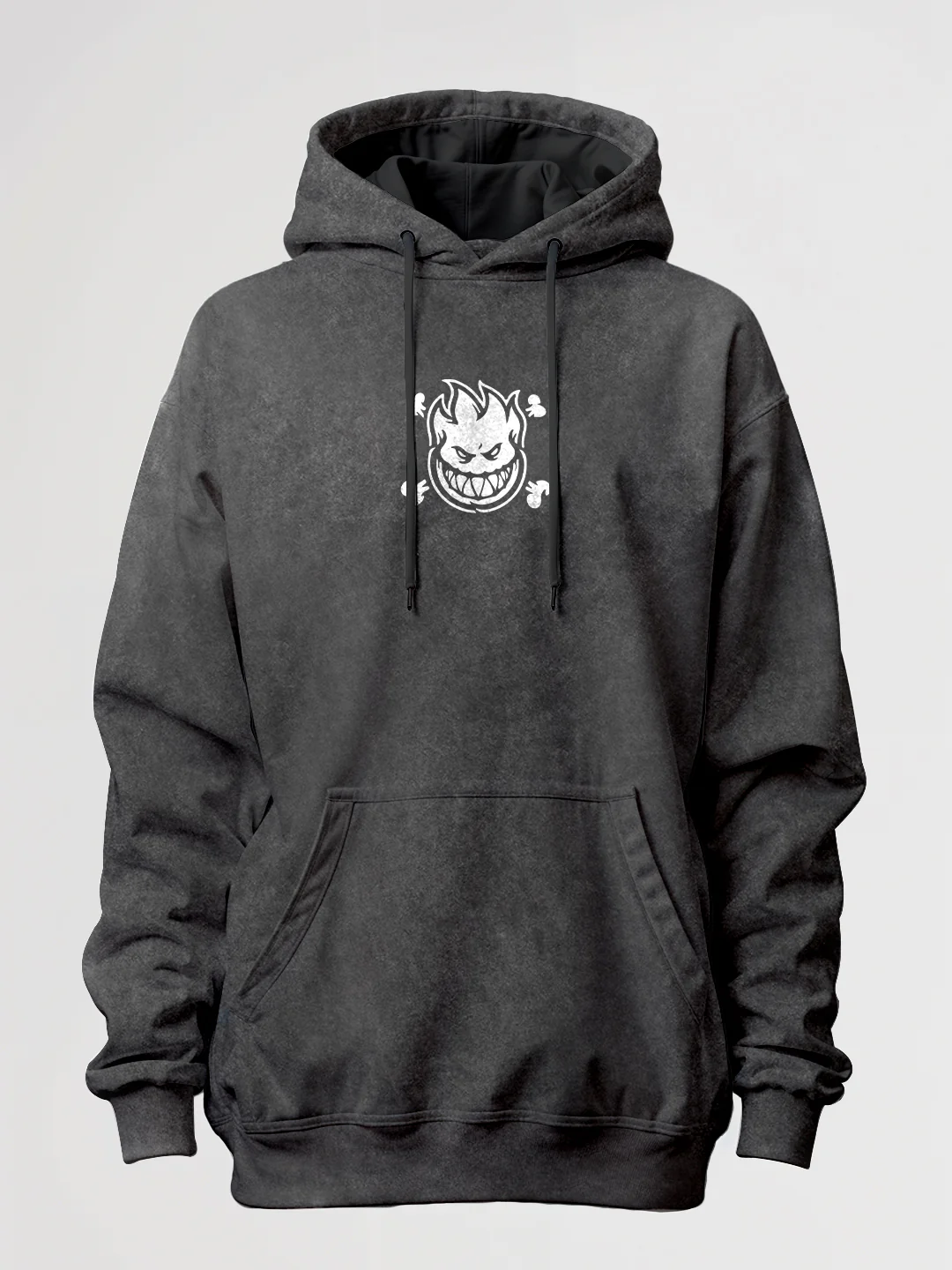 Split Fire Oversized Hoodie Stone Wash