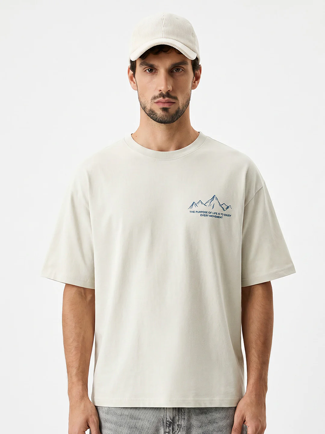 The Purpose of Life Oversized T-Shirt - Off White - Image 2
