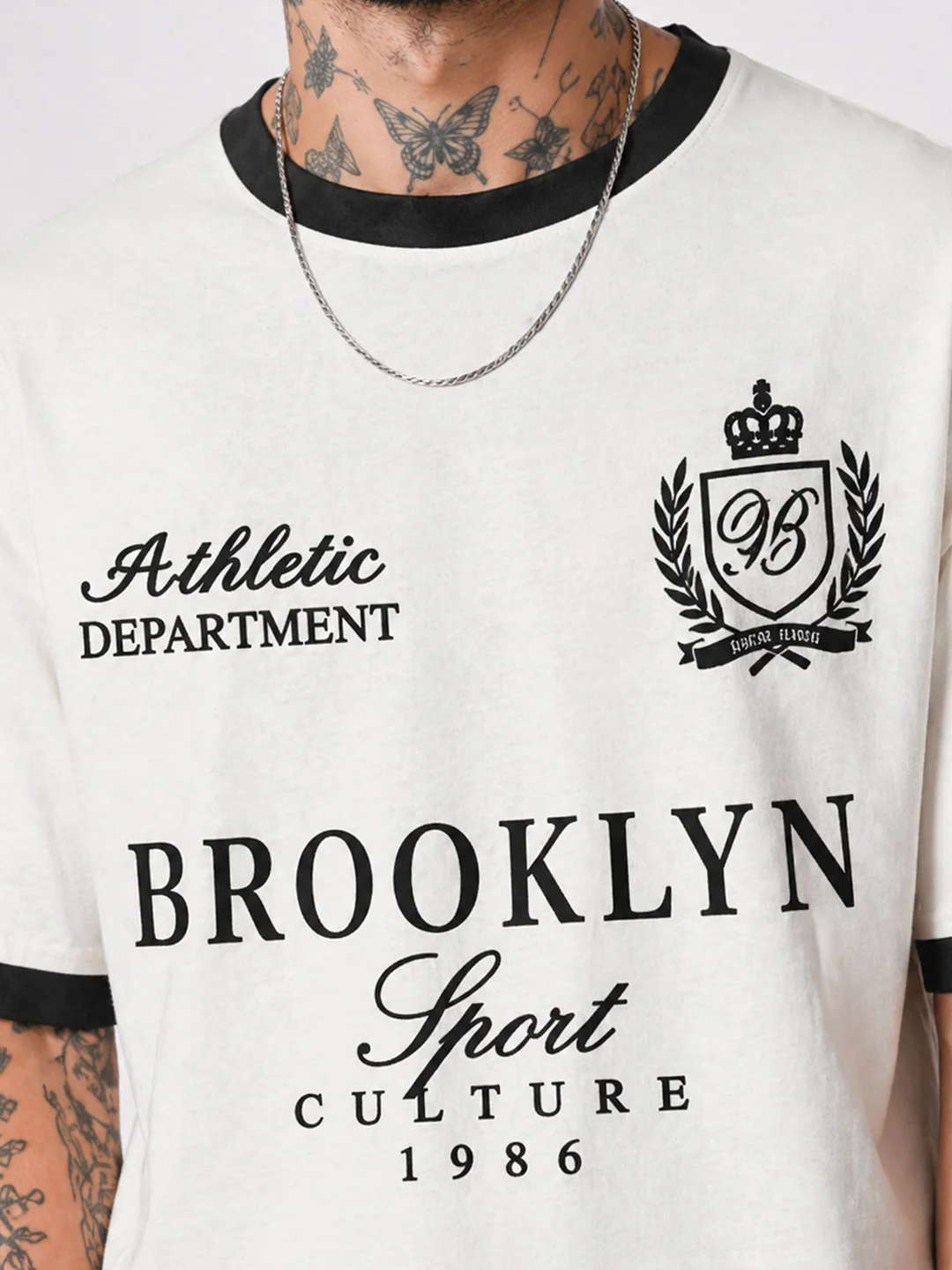 Sports Culture 1986 Oversized T-Shirt - Off White/Black - Image 4