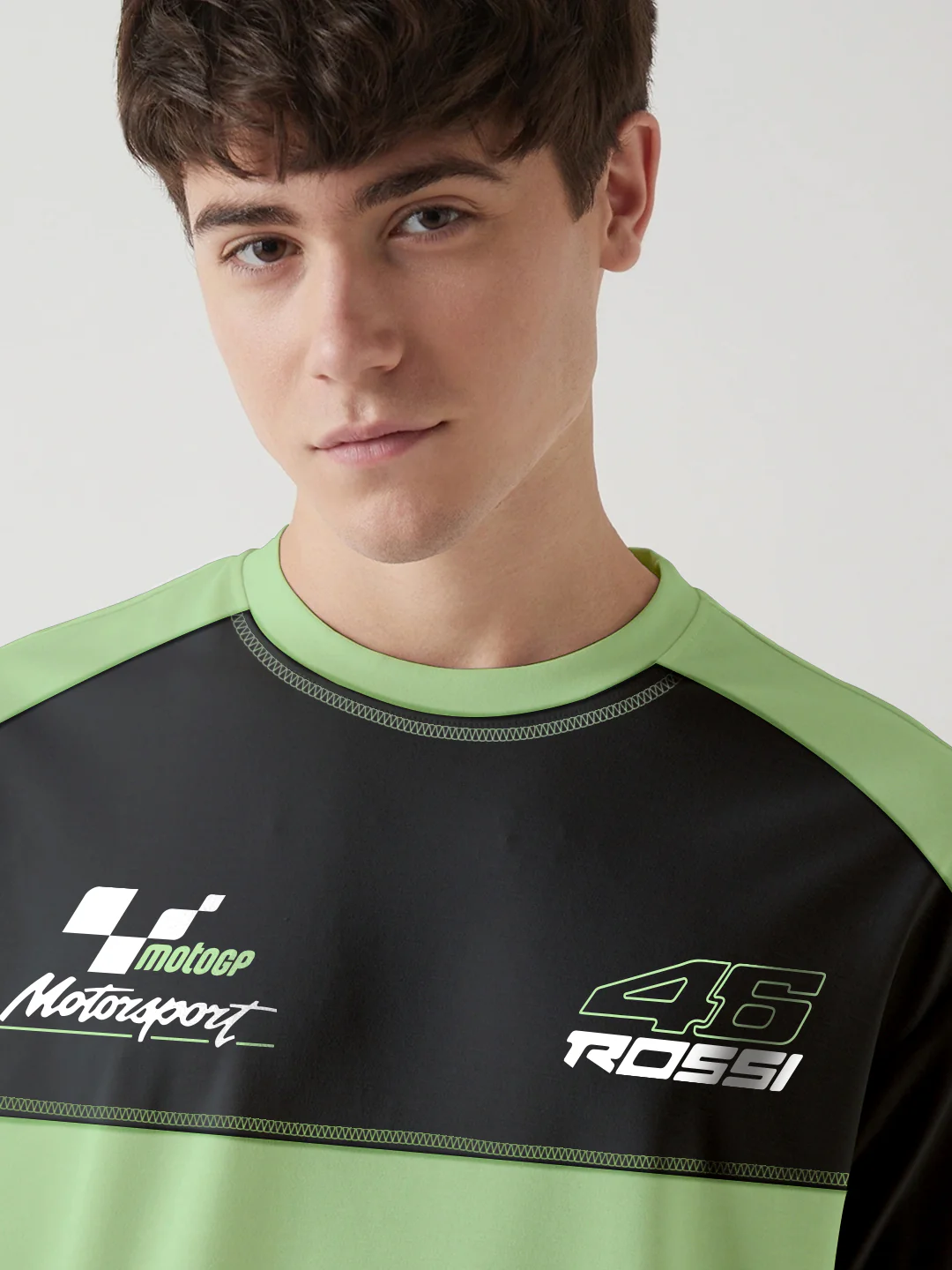 The Doctor VR46 Oversized T-Shirt - Black & Pista Green - Image 4