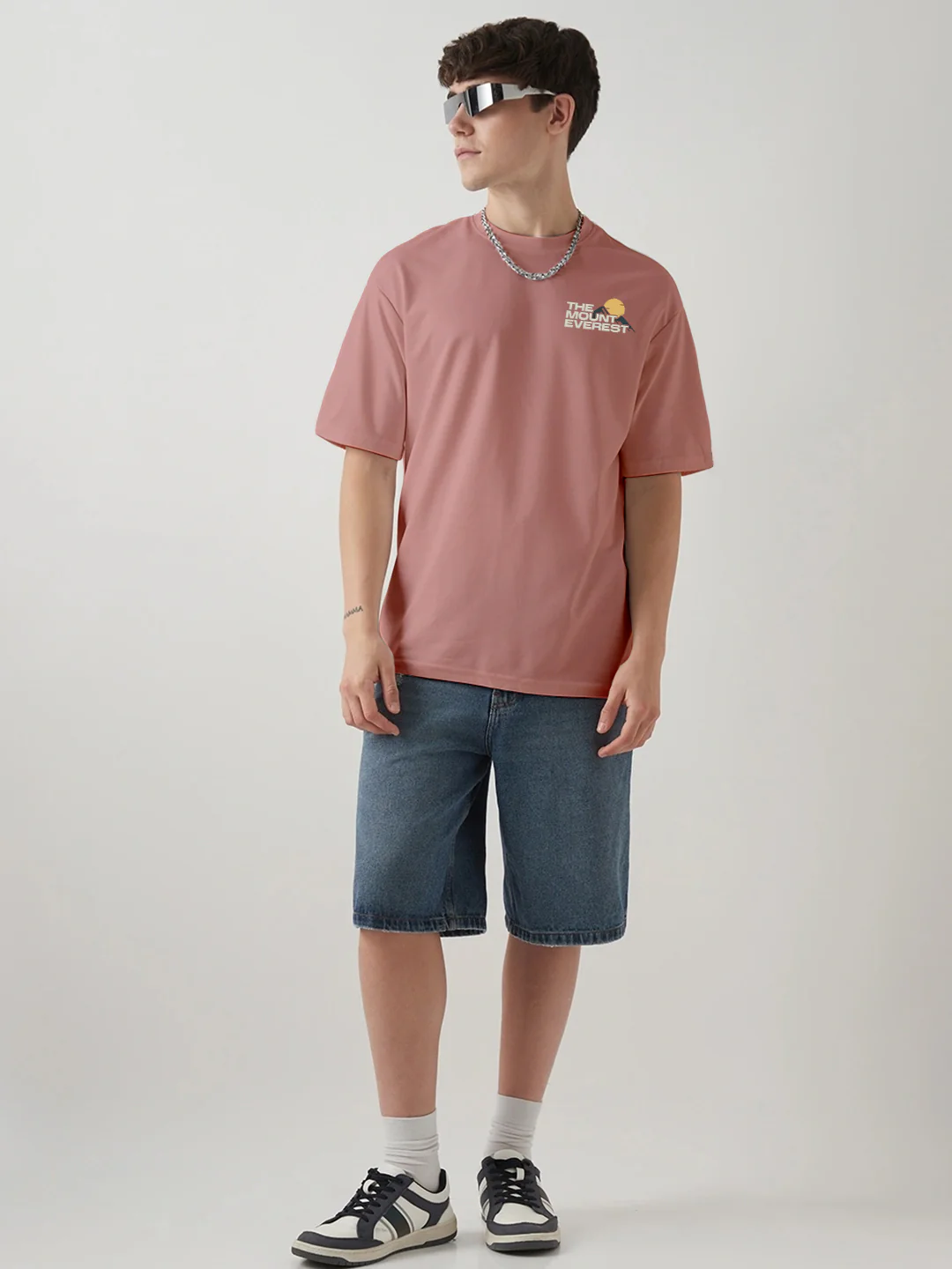 The Mount Everest Oversized T-Shirt - Coral Haze - Image 3
