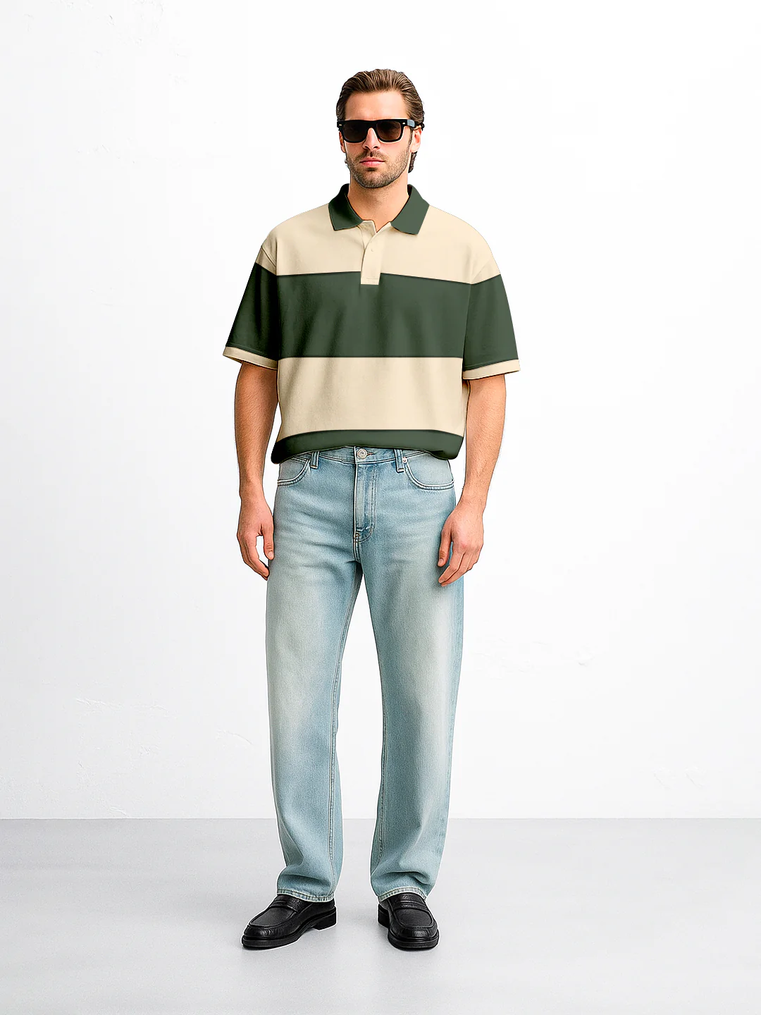 Urban Grove Oversized Polo T-Shirt - Image 2