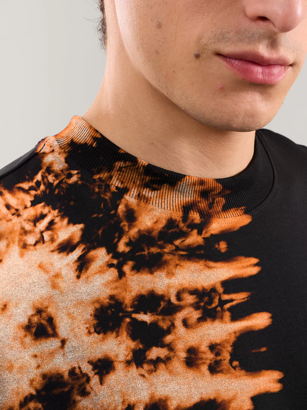 Plain Wax Flower Oversized T-Shirt - Tiedye - Image 4