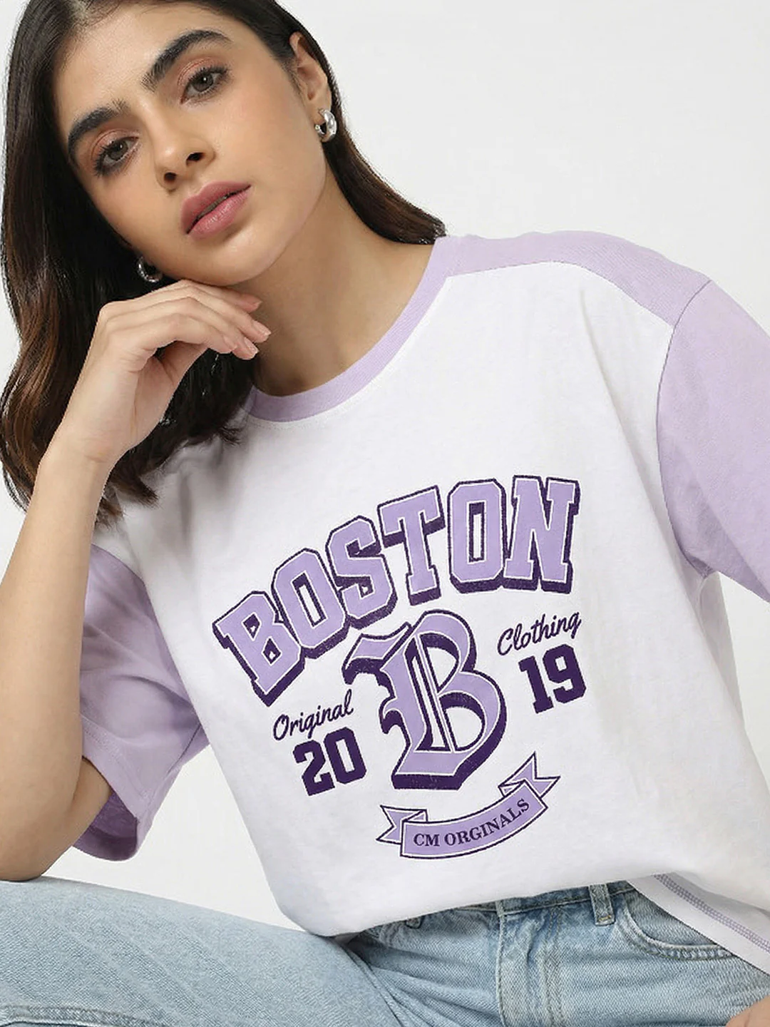 Boston 2K19 Women Oversized T-Shirt - Multi Color - Image 4