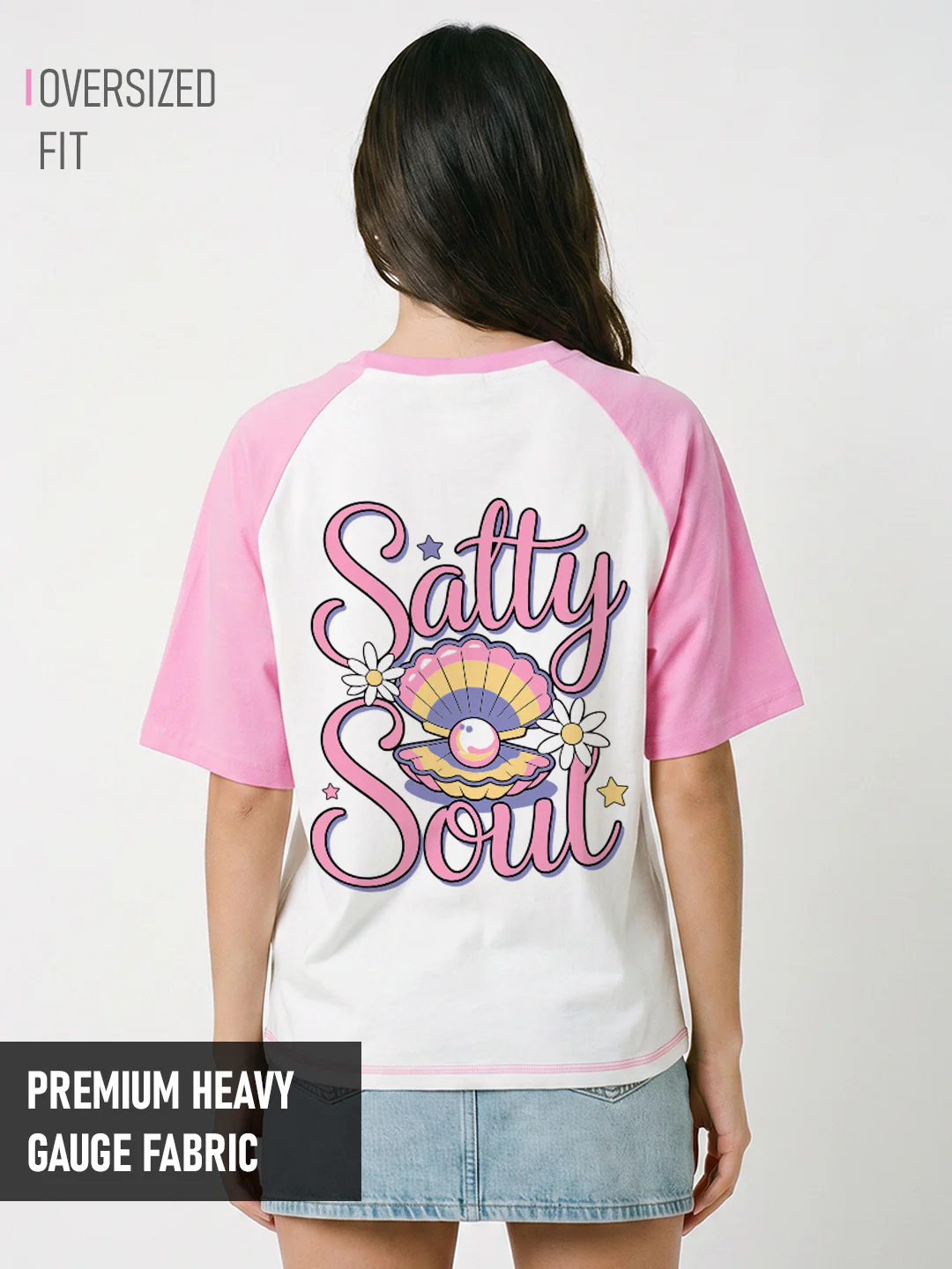 Salty Soul Women Oversized T-Shirt - Multi Color