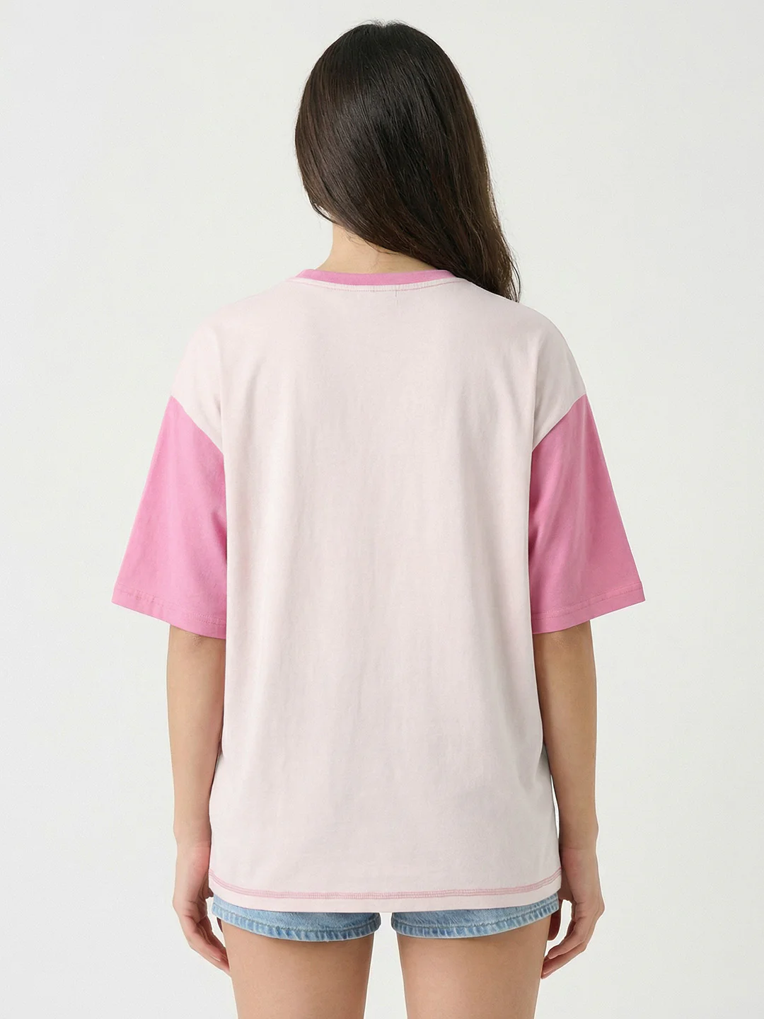 Strong and Beautiful Women's Oversized T-Shirt - Light Pink/Pink - Image 2