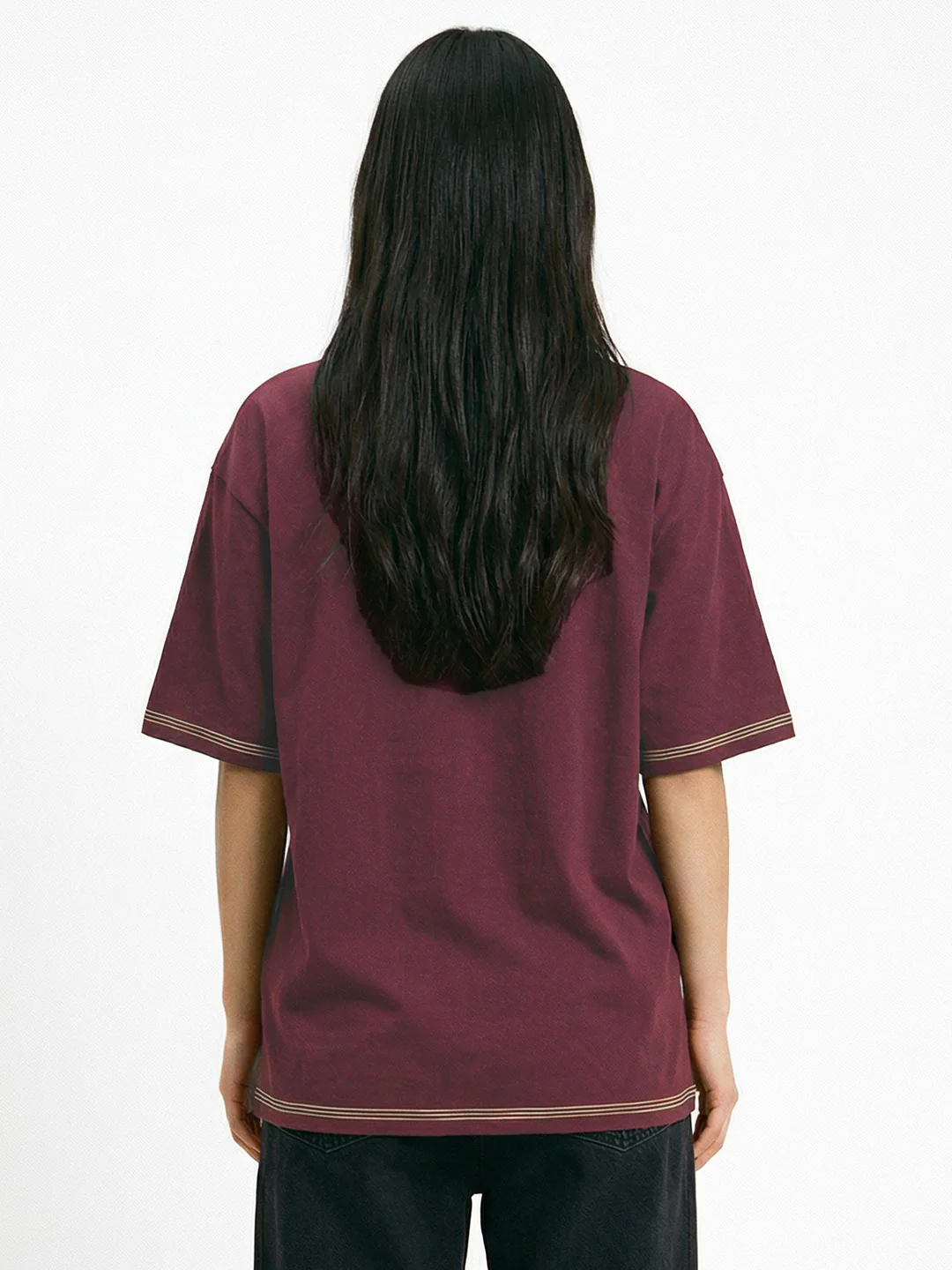 Urban Paradise Women's Oversized T-Shirt - Maroon 5 Thread - Image 2