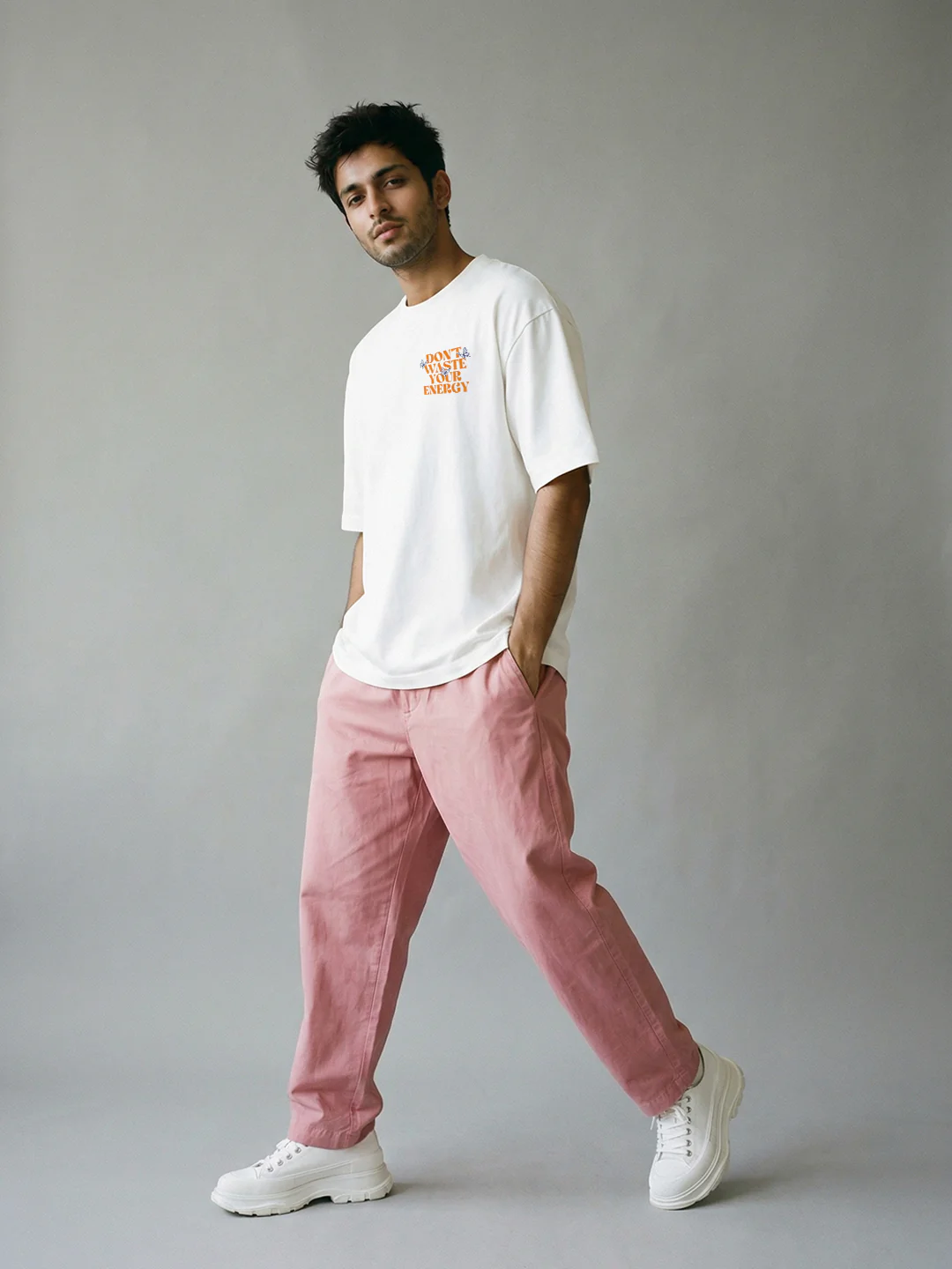 Don't Waste Your Energy Oversized T-Shirt - Image 3