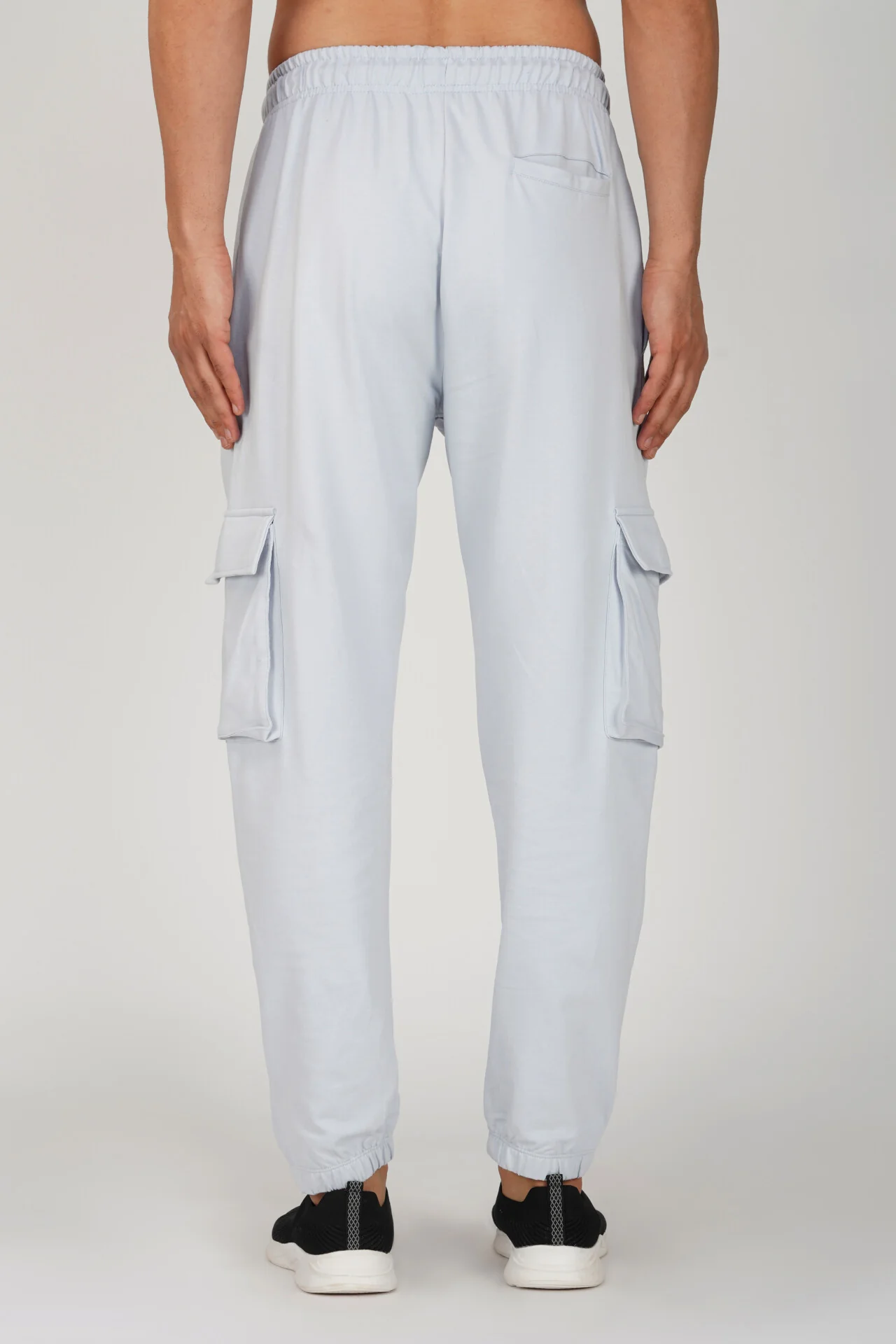 Ice Blue Oversized Cargo Joggers - Image 4