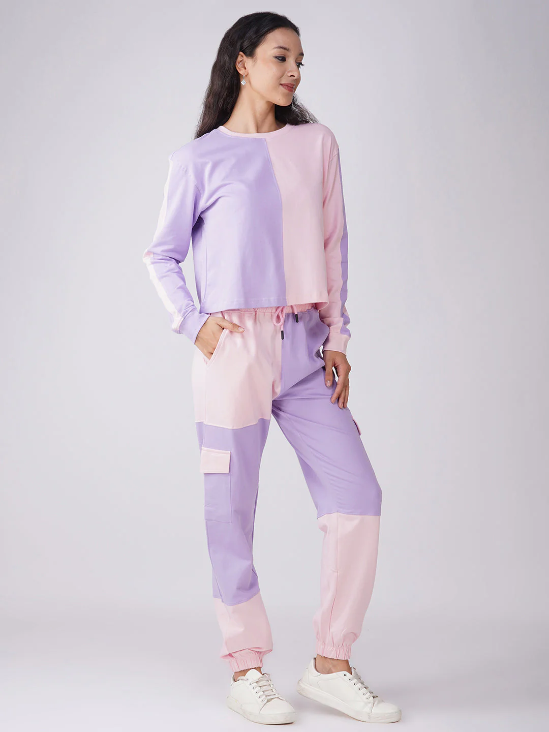 Women's Lilac with Pastel Pink Coords - Image 3