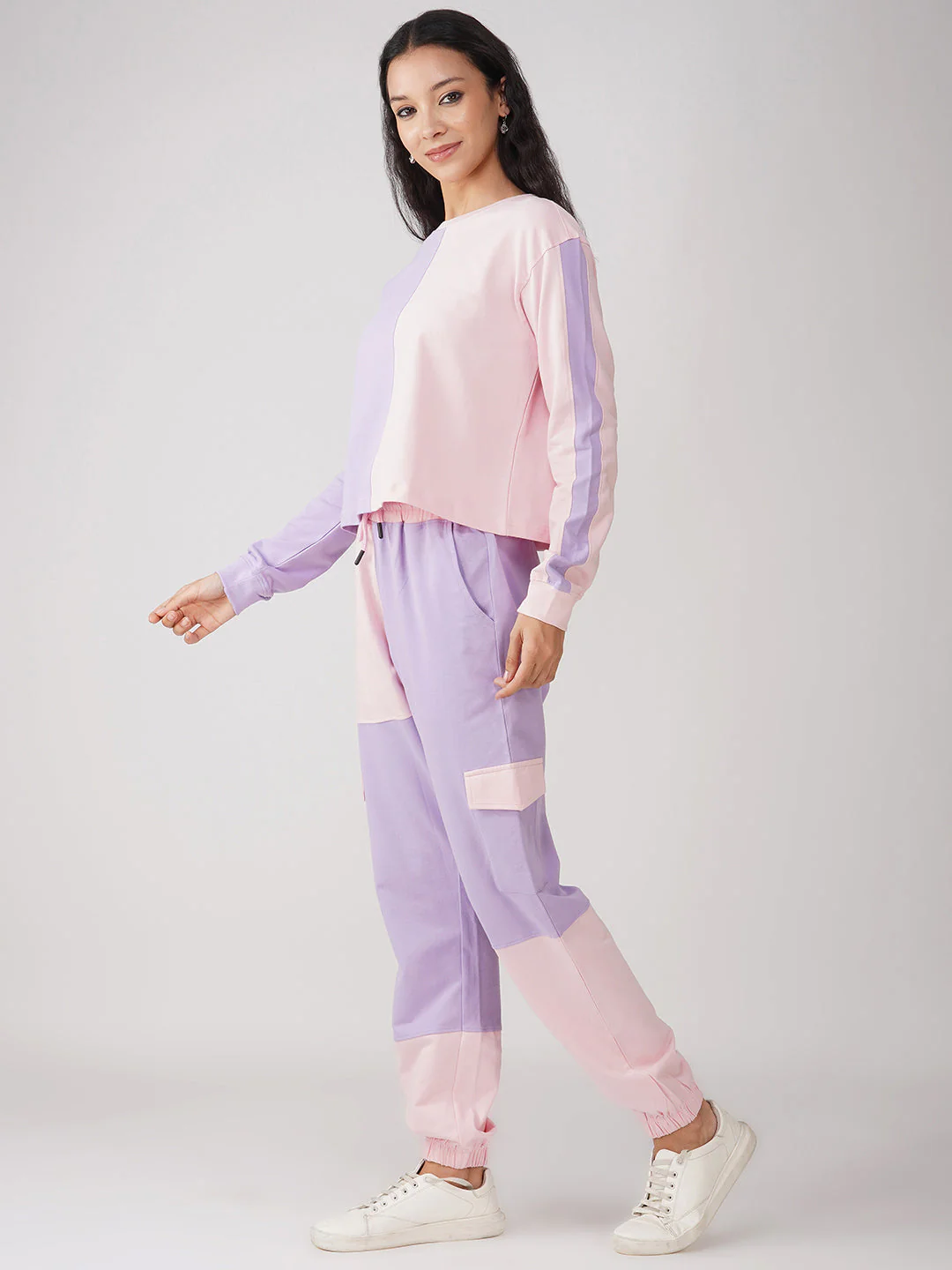 Women's Lilac with Pastel Pink Coords - Image 4