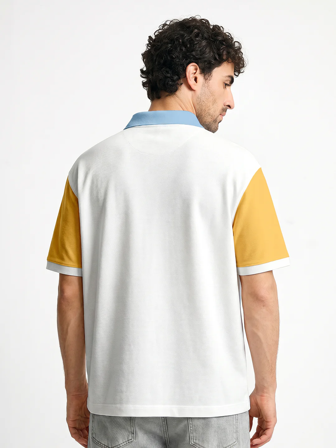 Los Angeles Oversized Polo T-Shirt - Multi Color - Image 2