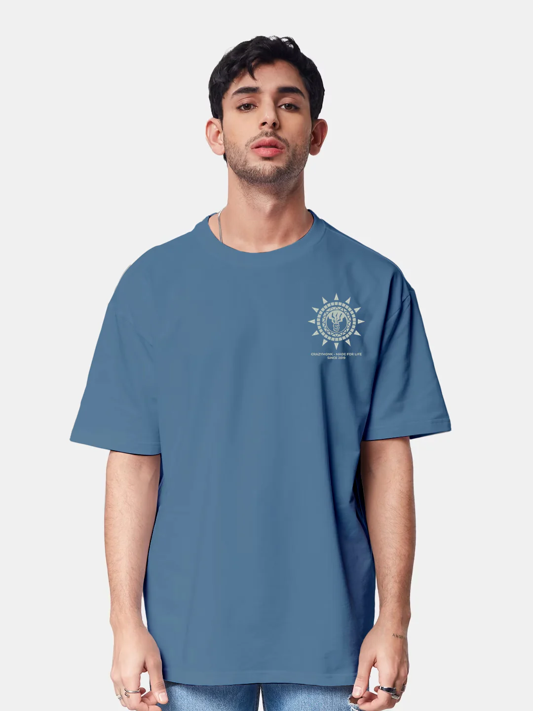 Made For Life Oversized T-Shirt - River Blue - Image 2