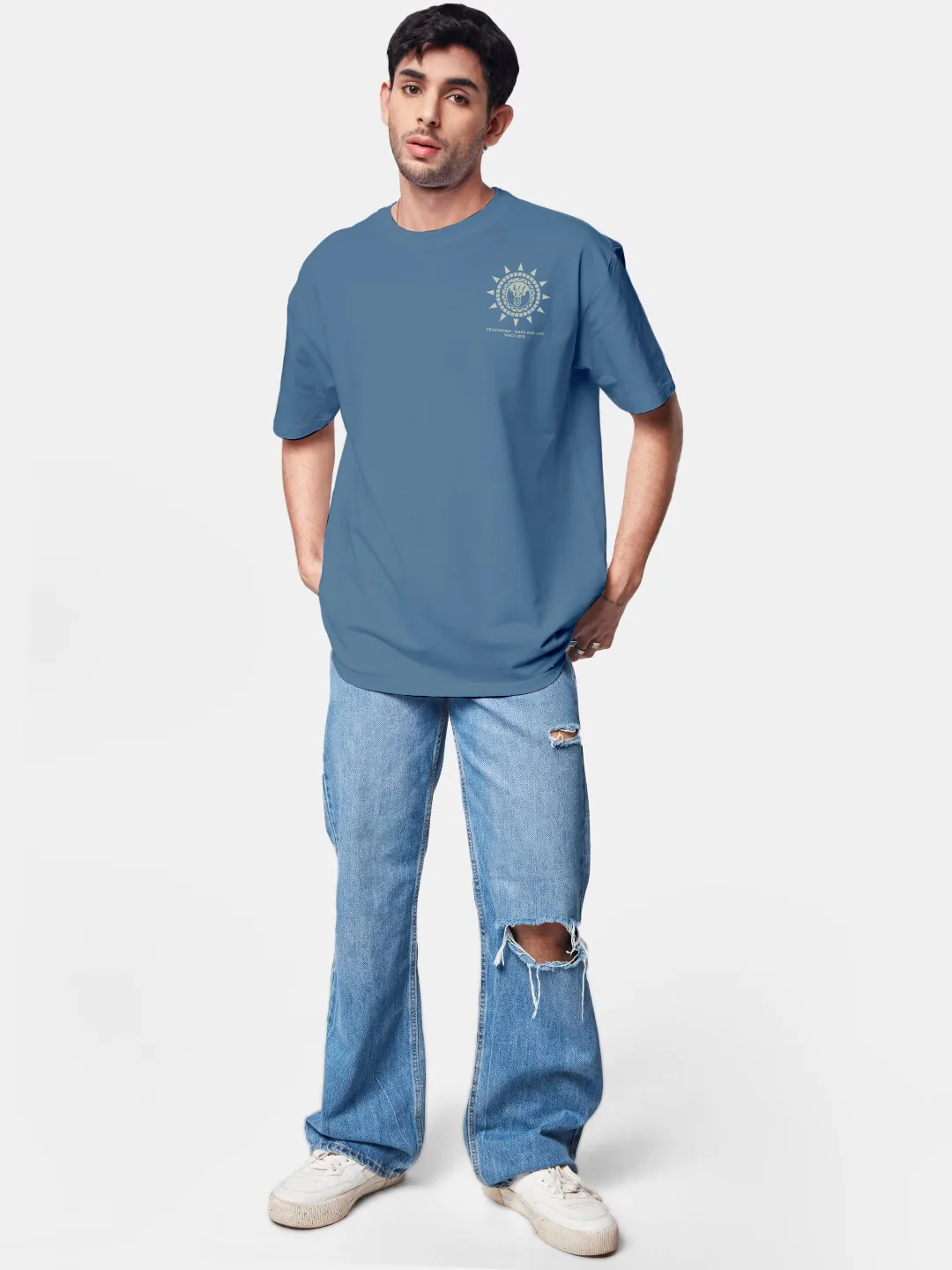 Made For Life Oversized T-Shirt - River Blue - Image 4