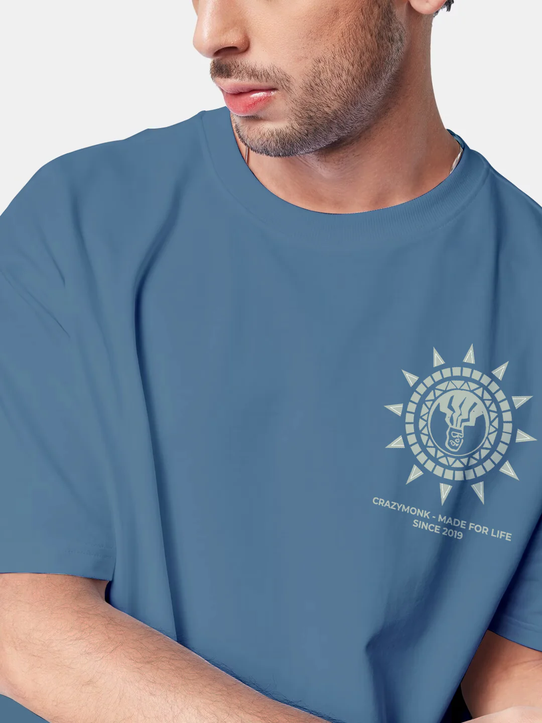 Made For Life Oversized T-Shirt - River Blue - Image 5