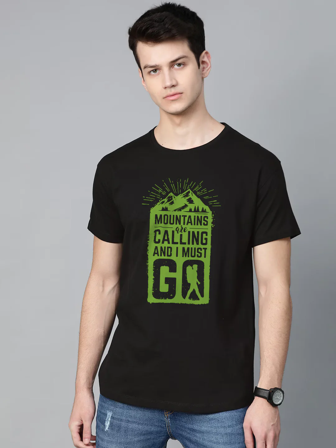 Mountains are Calling Half Sleeve T-Shirt