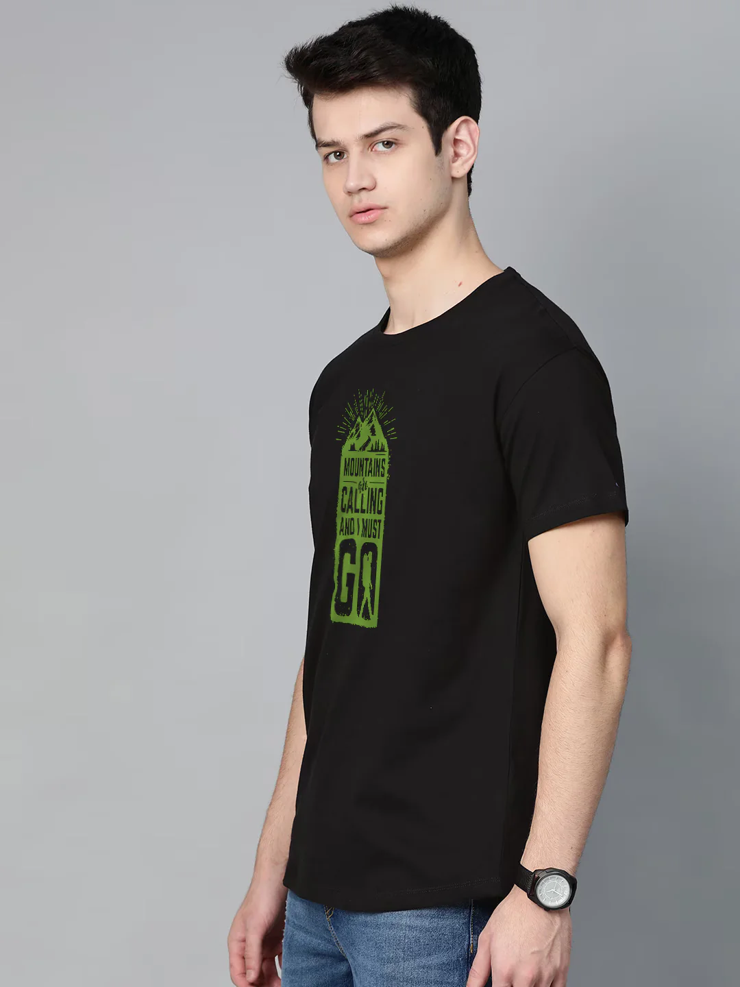 Mountains are Calling Half Sleeve T-Shirt - Image 2
