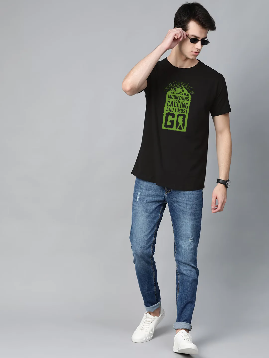 Mountains are Calling Half Sleeve T-Shirt - Image 3