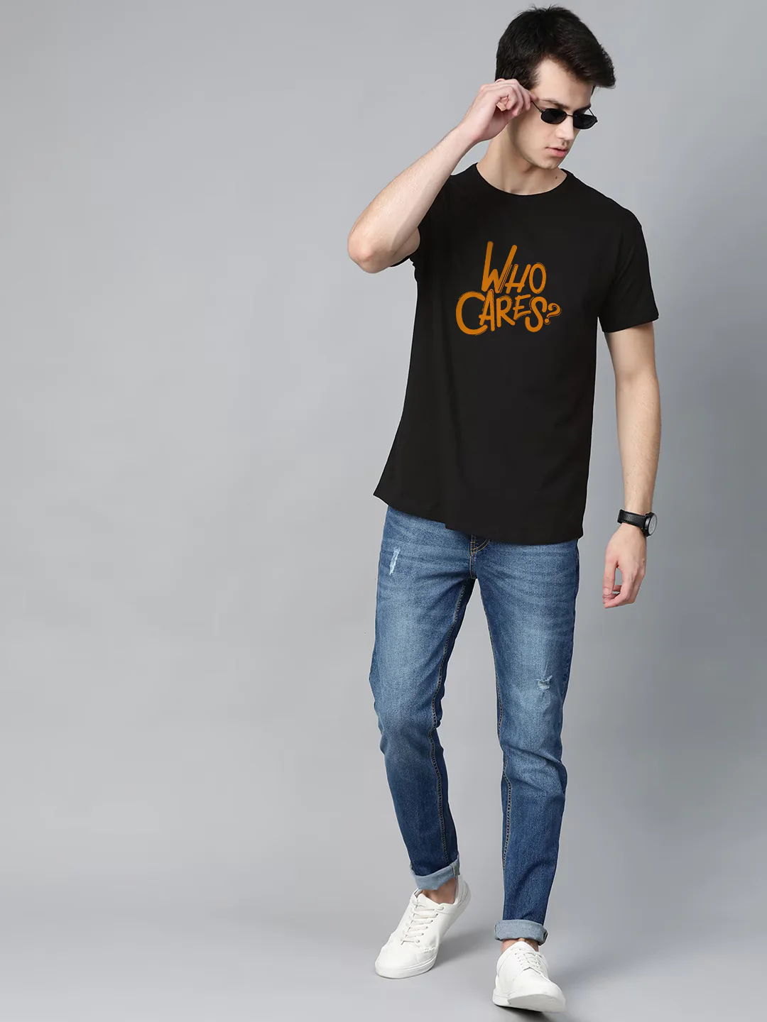 No One Cares Half Sleeve T-Shirt - Image 3