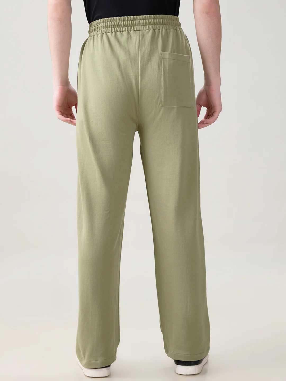Korean Fit Relaxed Joggers - Olive Green - Image 2