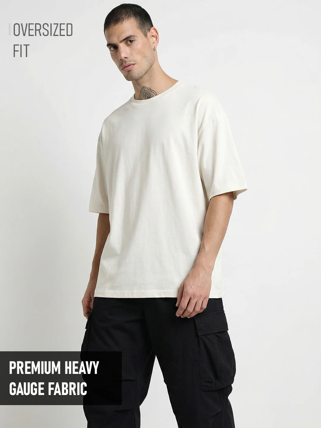 Plain Oversized T-Shirt - Image 3