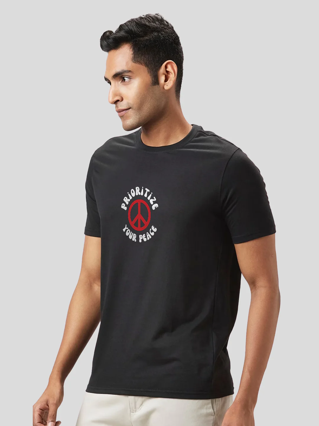 Prioritize Your Peace Half Sleeve T-Shirt - Image 3