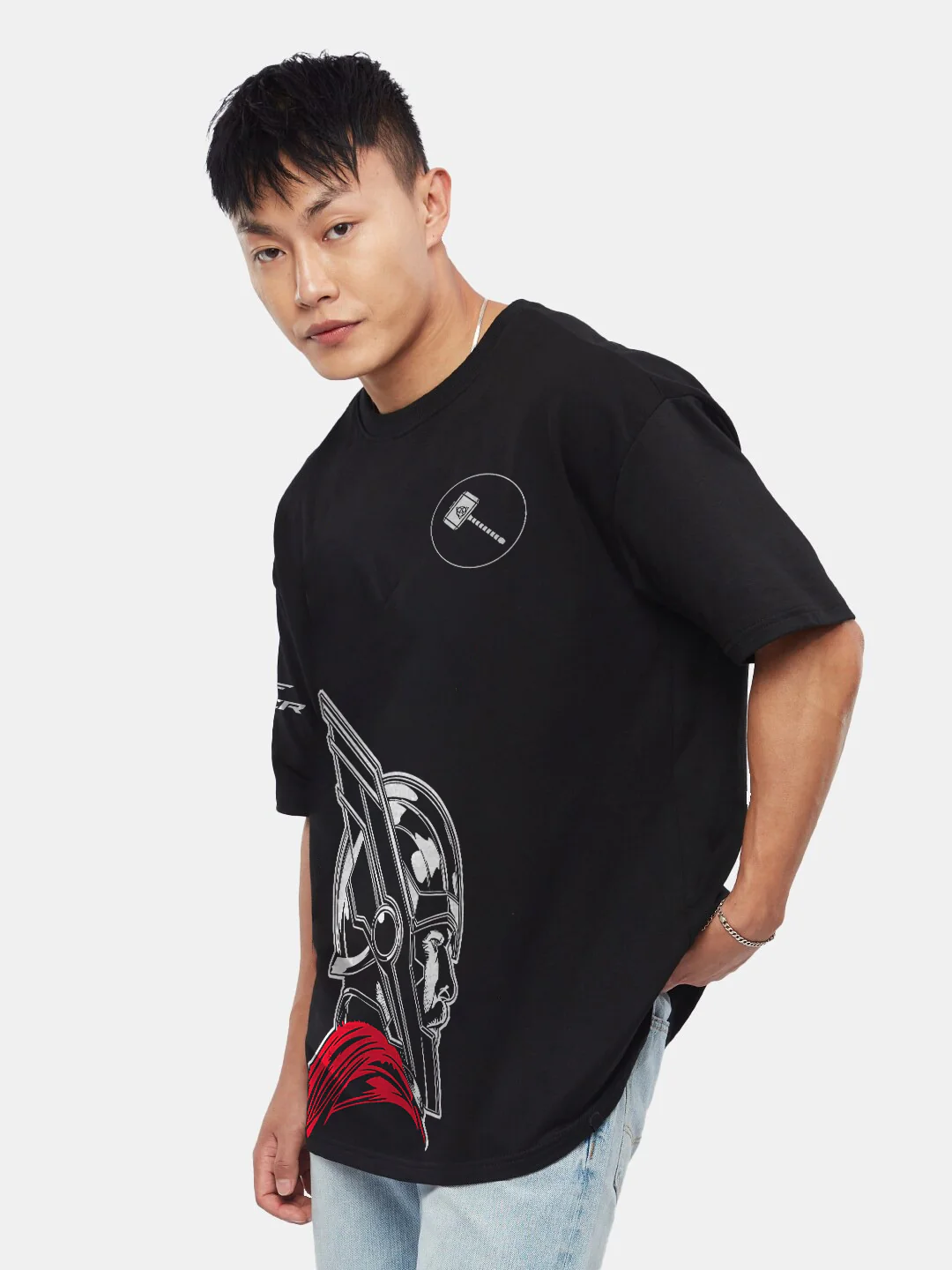 Thor The God Of Thunder Oversized T-Shirt - Image 4