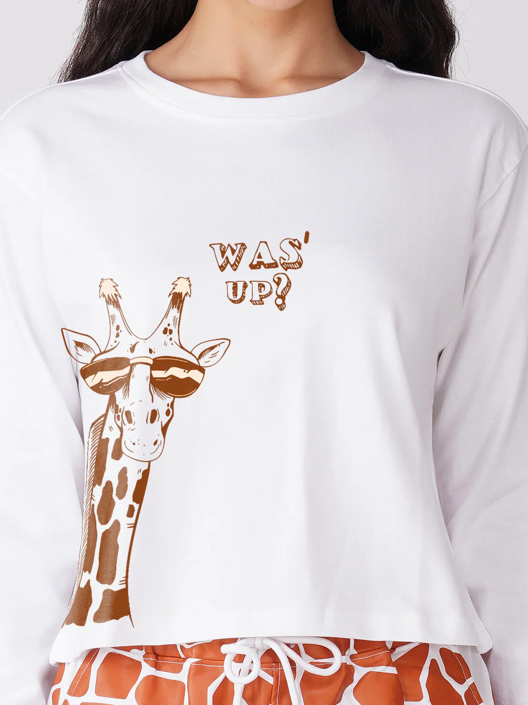 White Giraffe Coord Shorts - Image 5