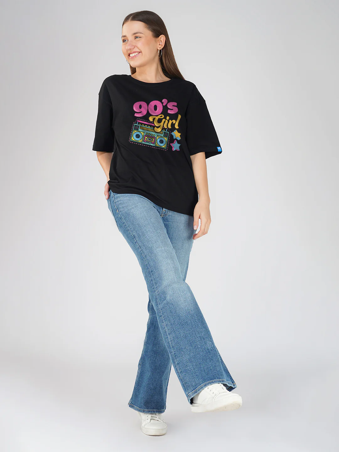 90's Girls Women Oversized T-Shirt - Image 2